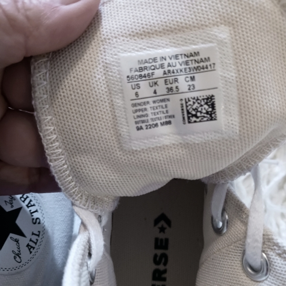 Converse Chuck Taylor All Star High Top Sneakers - White - Picture 7 of 9
